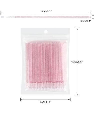 200PCS G2PLUS Crystal Pink Micro Applicators for Eyelash Extensions - Disposable Eyelash Extension Swabs - Buy Online on GoSupps.com