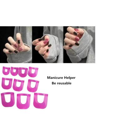 Xianglangsuccess 26-Piece Reusable Soft Plastic Nail Polish Moulds - Spillproof Clip Nail Polish Protection Tools - Buy Online on GoSupps.com