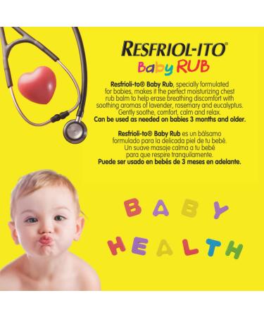 Resfriol-ito Baby Rub - Gentle Soothing Chest Ointment Balm for Babies 3 months or older 1.76 Oz - Buy Online on GoSupps.com