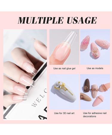 Nailive 15ML Solid Gel Glue for Nail Tips - 3 in 1 UV Gel for Nail Art, Rhinestone & Acrylic Nails - Easy DIY at Home - Buy Online on GoSupps.com