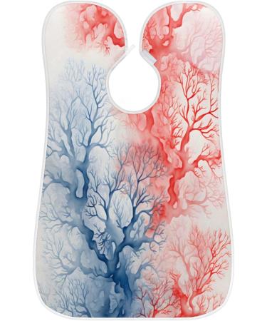 Abstract Plants Beard Bib Apron | Beard Hair Catcher for Men | Perfect Gift for Father's Day Anniversary & Christmas | Includes 2 Suction Cups - Buy Online on GoSupps.com