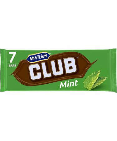  McVitie's McVitie's Club Mint Pack of 7 Chocolate Cookie Bars - Buy Online on GoSupps.com