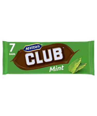 McVitie's McVitie's Club Mint Pack of 7 Chocolate Cookie Bars