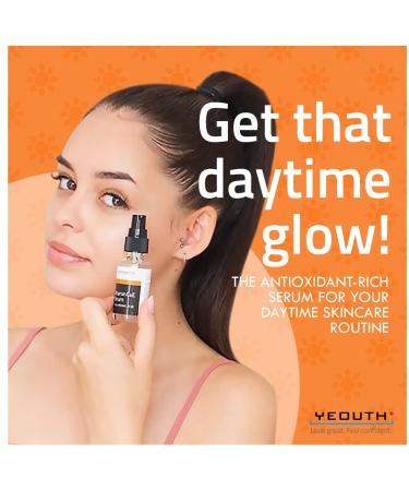 Yeouth Vitamin C & E Serum with Hyaluronic Acid - 1 fl oz (30 ml) | Radiant Skin Solution - Buy Online on GoSupps.com