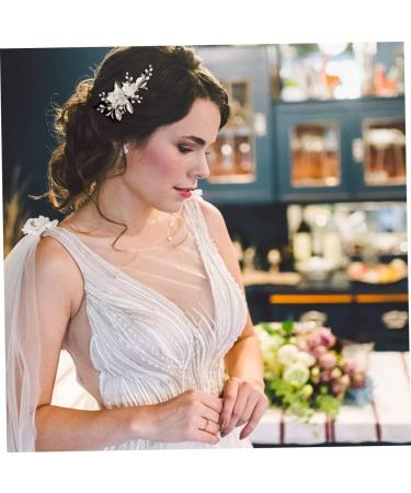 Bride Hair Clip Wedding Hair Clip Flower Wedding Hair Piece for Bride Hair Comb Barrette Bridal Hair Accessories Gold - Buy Online on GoSupps.com