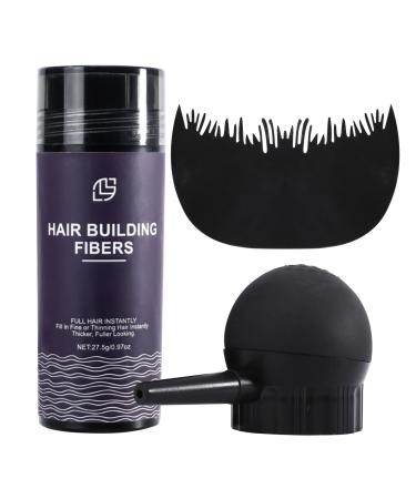 Hair and Styling Fiber Powder with Nozzle and Acoustic Panel Hair Fiber Powder 3 in 1 Hair Fiber Kit Thinner Thickening Plumper Hair Root Powder
