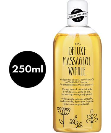 Ice Deluxe Massage Oil Vanilla | Relaxation & Couples Massage | Warming Body Oil for Muscle Relief | Intimate Liquid Sliding Oil | 250ml - Buy Online on GoSupps.com