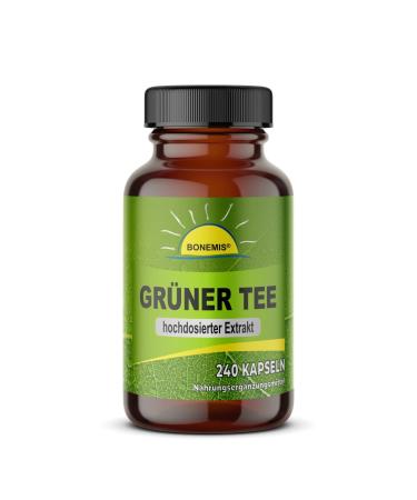 Green tea extract 240 high-dose capsules without unwanted additives Bonemis