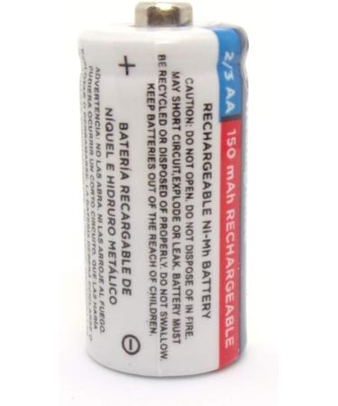 8X Westinghouse 2/3 AA Ni-Mh Rechargeable Batteries - 1.2V 150mAh | Eco-Friendly Long-Lasting Power | International Shipping Available - Buy Online on GoSupps.com