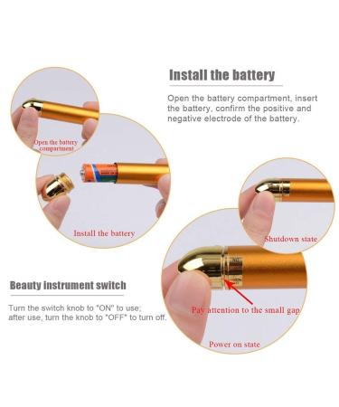 NUOMAN 2 in 1 Electric Face Massager Roller Golden 3D Roller and T Shape Facial Roller Massager Kit - Buy Online on GoSupps.com