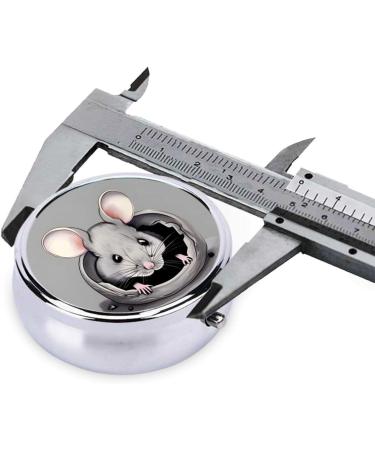 Grey Round Pill Box - 3 Compartment Portable Organizer for Travel & Pocket - Buy Online on GoSupps.com