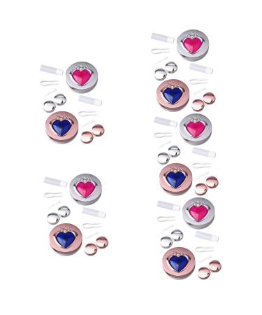 JECOMPRIS 10 STK contact lens container travel set for contact lenses pine trainer mirror film contact cases Exchange contact holder Dear container diamond detergent travel