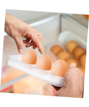 CORHAD 2pcs Egg Brackets Fridge Eggs Refrigerator Egg Holder Egg Stands Egg Racks Ceramics Container - Buy Online on GoSupps.com