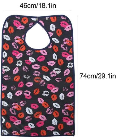 Adult Bibs 2 Pack Waterproof Mealtime Bibs Double Layer Reusable Dining Clothing Protector for Elderly Women Men 17.7" x 29.5" - Buy Online on GoSupps.com