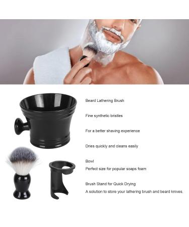 3-in-1 Shaving Set for Men - Portable Razor Foam Brush & Bowl | Ideal for Home & Salon Use - Buy Online on GoSupps.com