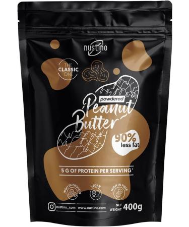 Nustino Classic - Peanut Butter Powder 400g | Degreased Peanut Butter | Healthy Snack | Peanut Cream Powder | Peanuts Salt & - Buy Online on GoSupps.com