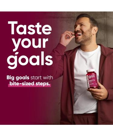 Buy Goli Beets Cardio Gummy Supplements - 60 Count - Vegan Gluten-Free Non-GMO 100mg CoQ10 & Beet Root Extract - Buy Online on GoSupps.com