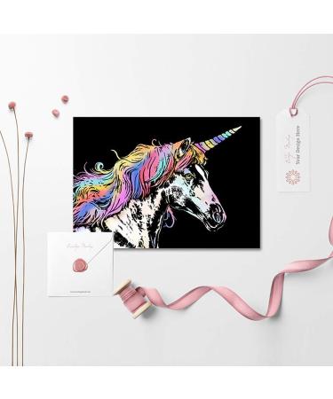 Rainbow Scratch Art Paper Set for Kids & Adults - Animal World Theme - 8 Sheets & 6 Tools Included - Buy Online on GoSupps.com