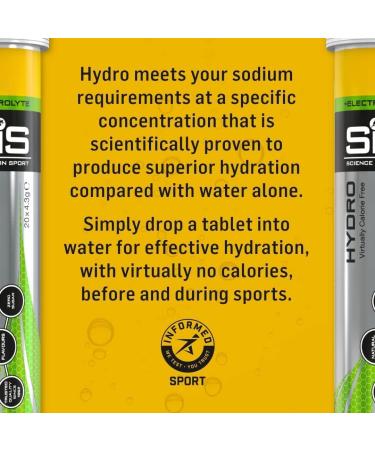SiS | GO Hydro Effervescent Hydration Lozenges with Electrolytes and Sodium Vegan | Sport Cramps Recovery | Lemon Flavor - Buy Online on GoSupps.com