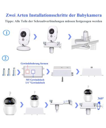 Buy Eys Juice Baby Monitor Bracket - Compatible with GHB Philips Avent Hellobaby MercoZy Eufy Nooie - 33 Inch Flexible Camera Mount for Optimal Viewing - Buy Online on GoSupps.com