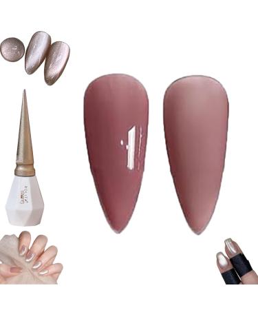 Rolita Gel Polish 2024 New 16 Colors Nude Gel Polish Rolita Nail Polish Glitter Crystal Gel Nail Polish Jelly-Colored Nail Polish Cat Eye Gel Nail Polish Quick Dry Nail Polish (0.06 Fl Oz Y-05) 0.06 Fl Oz Y-05