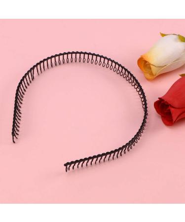 Healifty Woman Metal Teeth Comb Hair Hoop Headband - Black | Hair Accessories - Buy Online on GoSupps.com