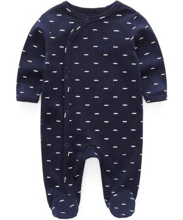 MAMIMAKA Baby Rompers Pajamas Set | Long Sleeve Cotton Jumpsuit Footed Bodysuits | Boys Girls Sleepsuit Outfits 0-3 Months | 3-Piece Bundle - Buy Online on GoSupps.com