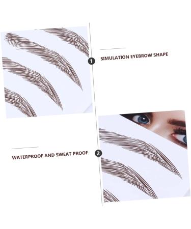 FRCOLOR 8 Pcs Eyebrow Stickers Makeup Stickers 6d Black Eyebrow Sticker Water Transfer Eyebrow Sticker 3d - Buy Online on GoSupps.com