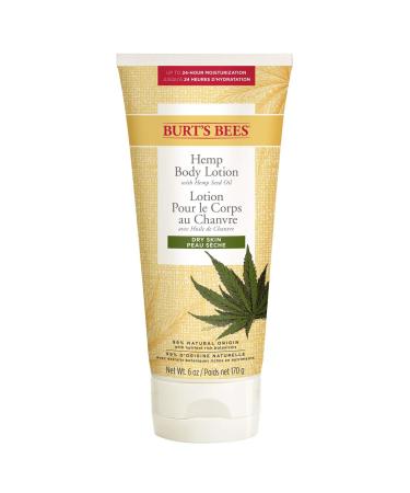 Burt's Bees Hemp Body Lotion with hemp seed oil for dry skin 1 tube with 170 g hemp body lotion