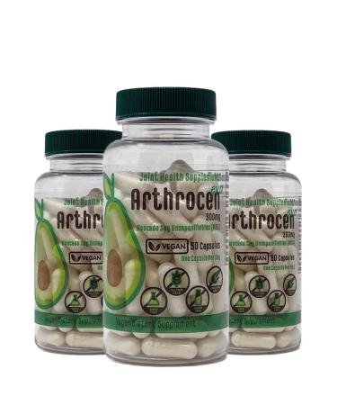 Arthrocen EVO Vegan Joint Health Supplement 300Mg Avocado Soy Unsaponifiable 60 Day Supply One Capsule Per Day (6 Months)