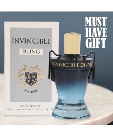 Invincible Bling Spray Cologne - Eau De Toilette for Men - 3.4 fl.oz - Buy Online on GoSupps.com