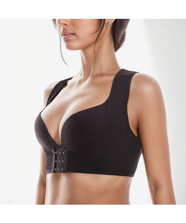 BH Women Breast Mash Service - X-Shaped Beautifier & Front Buckle Bustier Klein Black M | International Shipping Available - Buy Online on GoSupps.com
