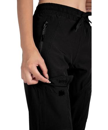 Singbring Women's Lightweight Athletic Hiking Cargo Joggers Pants - Black, Medium - Buy Online on GoSupps.com