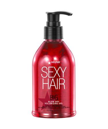 SexyHair Big Blow Dry Volumizing Gel | Added Volume with Hold | Up to 72 Hours of Humidity Resistance | All Hair Types Blow Dry Vol. Gel | 8.5 fl oz