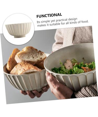 HOMSFOU 1pc Ramen Bowl Asian Ornament Container Cereal Bowls Candy Container Bowls Salad Serving Bowls Party Serving Bowls Porcelain Cereal Bowl Bowl Salad Bowl Ceramics Porcelain Bowl 20X6.3CM As Shown - Buy Online on GoSupps.com