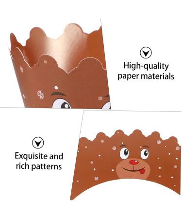 Christmas Decorations 1 Set Cupcake Christmas cake topper fruit cake christmas decor fruit decor holiday cake pick filigree cupcake wrapper snowman cupcake topper Xmas Ca - Buy Online on GoSupps.com