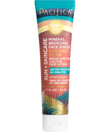 Pacifica Sun + Skincare Mineral Bronzing Face Shade SPF 30 Coconut Glow 1.7 fl oz (50 ml)