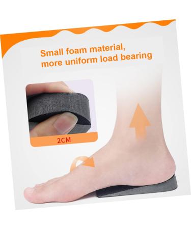 Healvian Silicone Gel Height Lift Inserts - 2 Pairs, Invisible Heel Support Pads for Height Increase - Adjustable Black Elevator Shoe Inserts - Buy Online on GoSupps.com