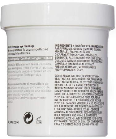 Almay Longwear & Waterproof Eye Makeup Remover Pads - Gentle & Effective - Buy Online on GoSupps.com