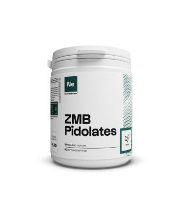 ZMB Pidolates 120 Capsules | Zinc + Magnesium + Vitamin B6 | 100% Natural Patented Formula Nerve and Muscle Relaxation Sleep Quality Vegan | Nutrielement By Nutrimuscle