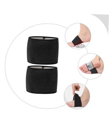 FRCOLOR Arch Support Sleeves for Flatfoot | TPE Insoles for Comfort | Outdoor Foot Support for Men & Women | 1 Pair Black (11.6x6cm - Buy Online on GoSupps.com