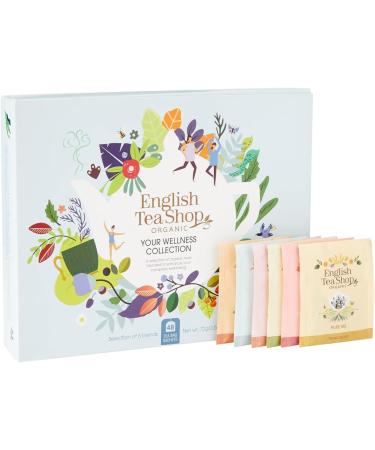  English Tea Shop English Tea Shop | Organic Wellness Herbal Teas | 6 Flavor Herbal Tea Gift Set | Organic Herbal Tea Gift Set - 48 Filters (72g) - Buy Online on GoSupps.com