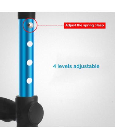 Ergonomic Forearm Crutches Height Adjustable Aluminum Crutches Blue Elbow Crutches Folding Walking Sticks Made in China Smooth Sailing - Buy Online on GoSupps.com