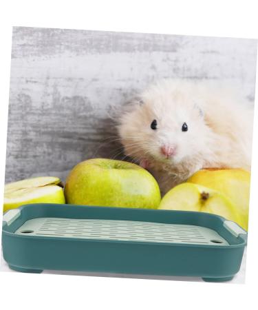 COLLBATH 2pcs Box Rabbit Toilet Cage Small Animal Litter Cage - Fall Bunny Potty Hamster Bedding Pp 27X18.8X4CM As Shown 3 - Buy Online on GoSupps.com