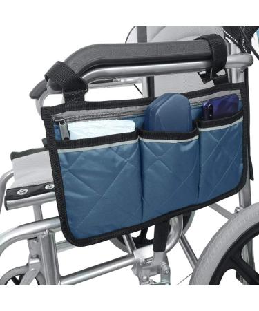 dezirZJjx Wheelchair Hanging Bag Simple Accessory Bag for Mobile Equipment Outdoor Bicycle Hanging Bag Zipper Multifunctional Storage Bag Wheelchair Electric Scooter Bicycle Dark Blue - Buy Online on GoSupps.com