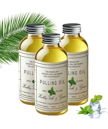 Cocofresha Pulling Oil for Teeth and Gums Cocofresha Pulling Oil Pure Organic Coconut Oil Pulling 4 Oz Mint Flavor Cocofresha Coconut Pulling Oil (3Pcs)