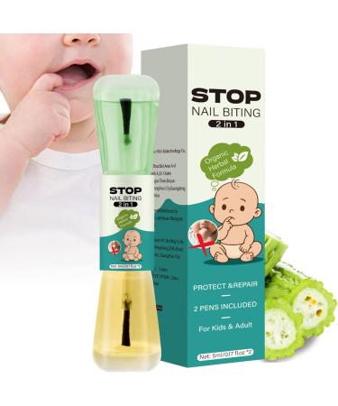 Anti-Bite Nail Polish - Nourishing Habit Control | Anti-Bite Varnish for Toddlers and Adults for Home Dorm School Kindergarten Boys Girls Women Teenagers - Buy Online on GoSupps.com