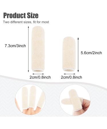 Buy 60 Pieces Reusable Cotton Finger Cots - Durable Thumb Protectors for Kitchen Garden & Sculpture Work - 3 Inch & 2 Inch - Buy Online on GoSupps.com
