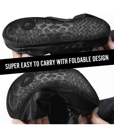 Comfecto Water Resistant Motorcycle Boot Shoe Covers Men 10-11 | Reflective Heels, Zipper & Elastic Bands | Outdoor Hiking, Camping, Fishing - Buy Online on GoSupps.com