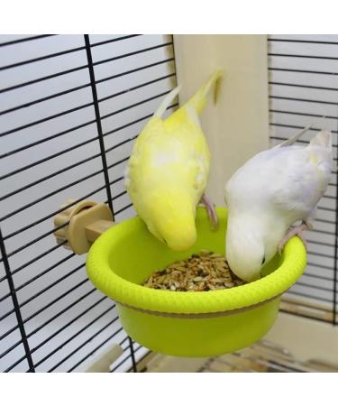 Multi-Function Caged Bird Bath Bird Cage Parrot Supplies Bathing Tub for Canary Finch Budgerigar Perch Stand(4.5") - Buy Online on GoSupps.com
